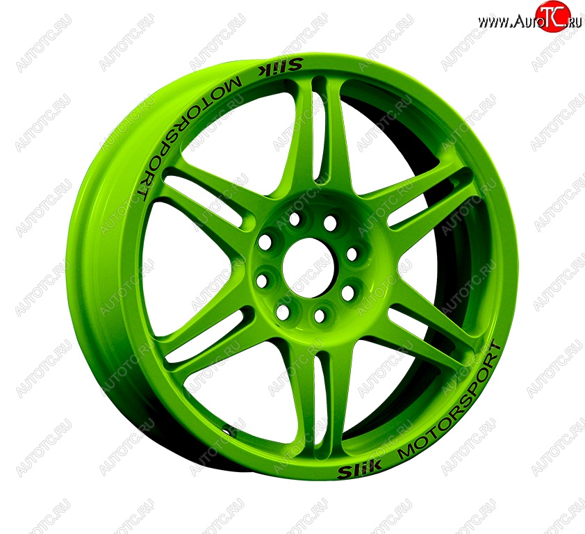 7 540 р. Кованый диск Slik Classic Sport L-152S 6.5x15   (RAL 6038 ярко-зеленый (6038))  с доставкой в г. Кемерово