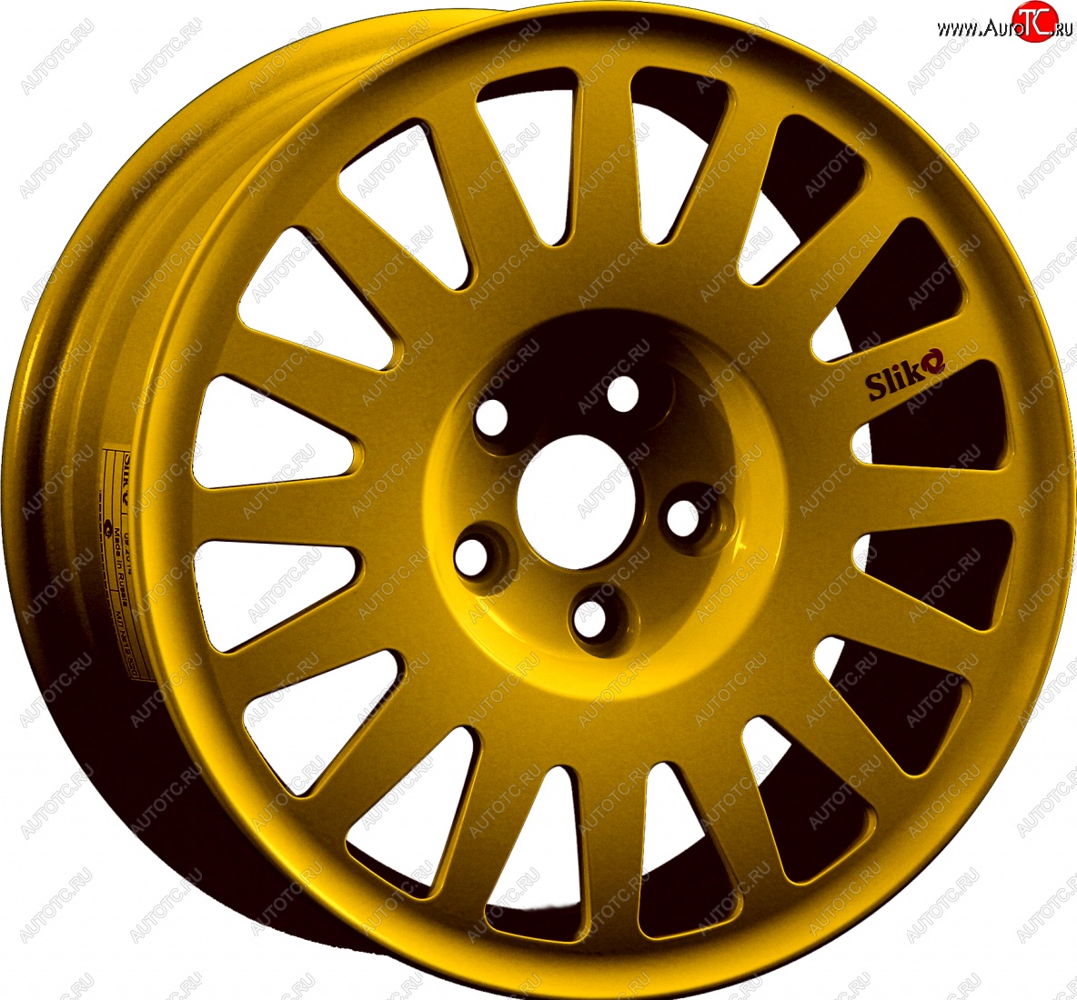 7 460 р. Кованый диск Slik Classic Sport L-1823S 5.5x15 Toyota Yaris XP90 дорестайлинг, хэтчбэк 5 дв. (2005-2008) 4x100.0xDIA54.1xET45.0 (Ярко желтый RAL1021 (YELLOW))