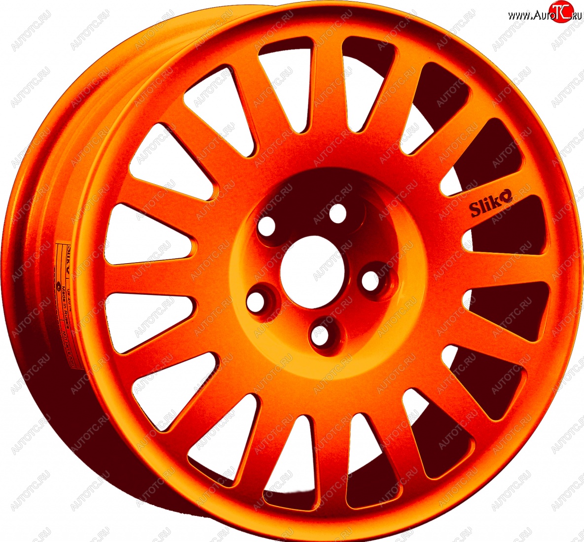 15 599 р. Кованый диск Slik Classic Sport L-1823S 6.5x15   (Ярко оранжевый (ORANGE))  с доставкой в г. Кемерово