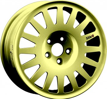 15 599 р. Кованый диск Slik Classic Sport L-1823S 6.5x15   (Золотой (G))  с доставкой в г. Кемерово. Увеличить фотографию 1