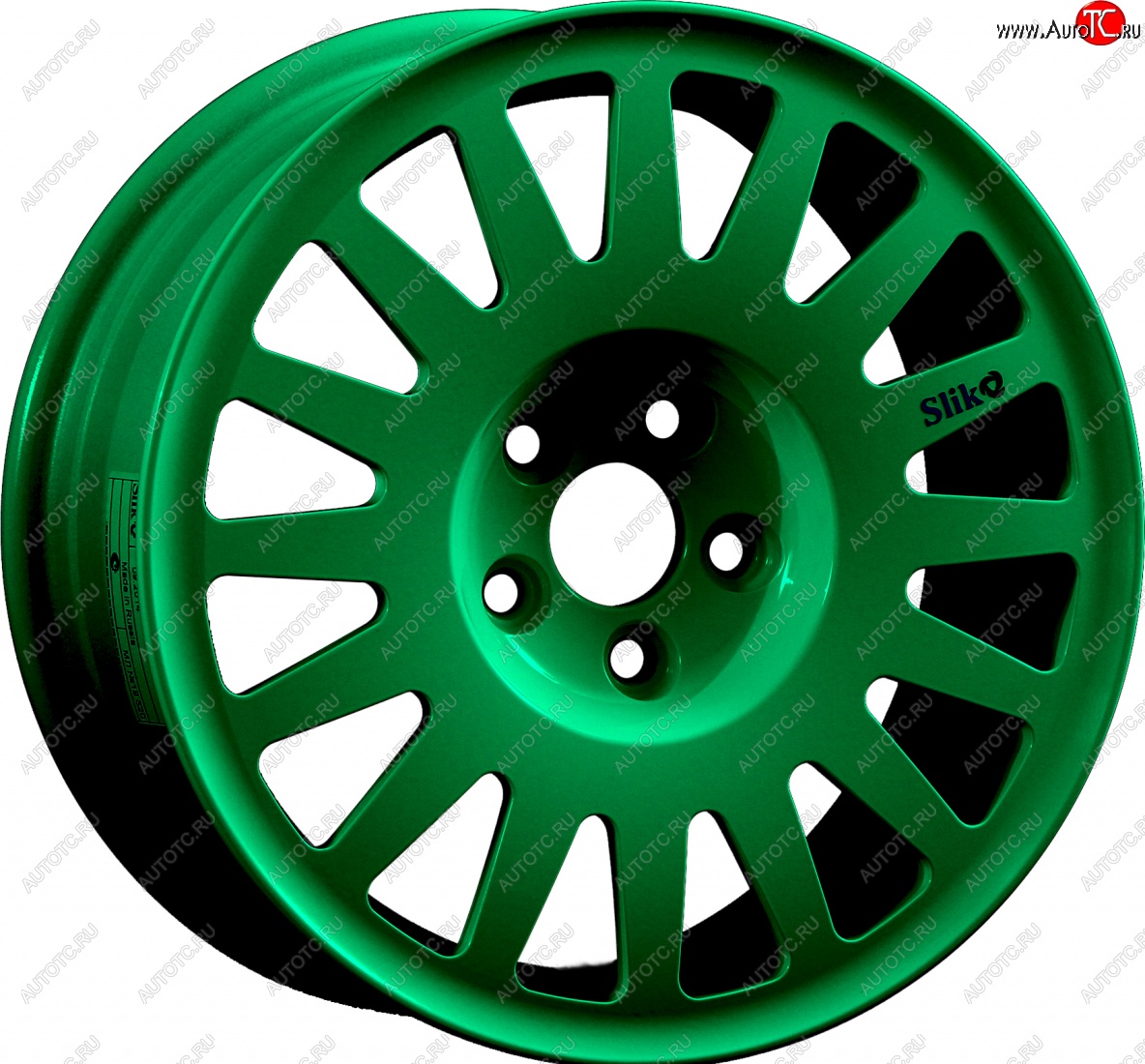 15 599 р. Кованый диск Slik Classic Sport L-1823S 6.5x15   (Candy изумрудно-зеленый (Candy Green))  с доставкой в г. Кемерово