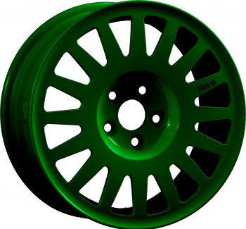 15 599 р. Кованый диск Slik Classic Sport L-1823S 6.5x15   (Зеленый (GREEEN))  с доставкой в г. Кемерово. Увеличить фотографию 1