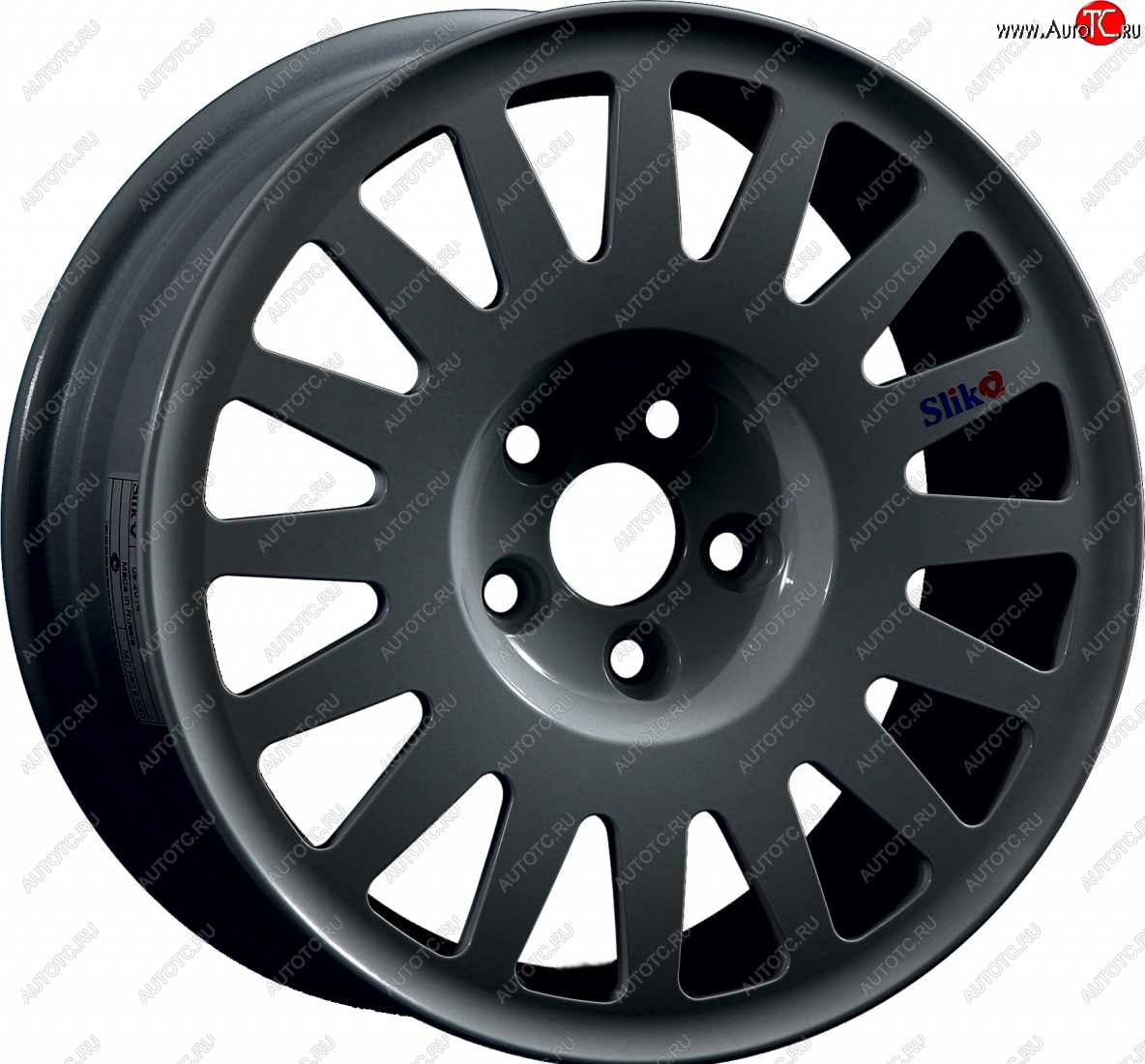 15 599 р. Кованый диск Slik Classic Sport L-1823S 6.5x15   (Графит глянцевый (GM))  с доставкой в г. Кемерово