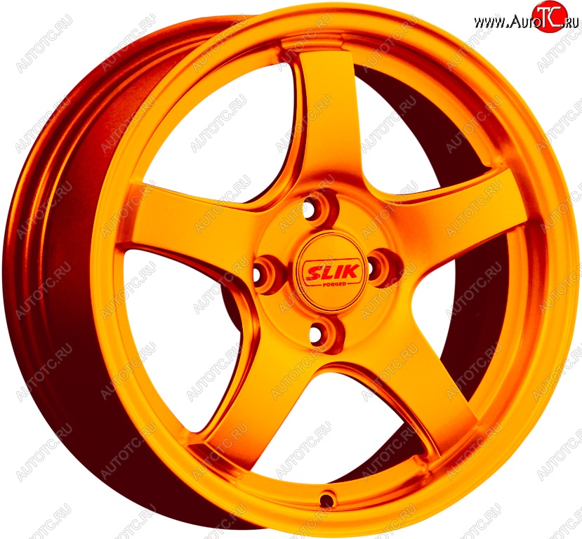 11 899 р. Кованый диск Slik Classic L-1843 6.5x15 Toyota Yaris XP90 дорестайлинг, хэтчбэк 5 дв. (2005-2008) 4x100.0xDIA54.1xET45.0 (Ярко оранжевый (ORANGE))