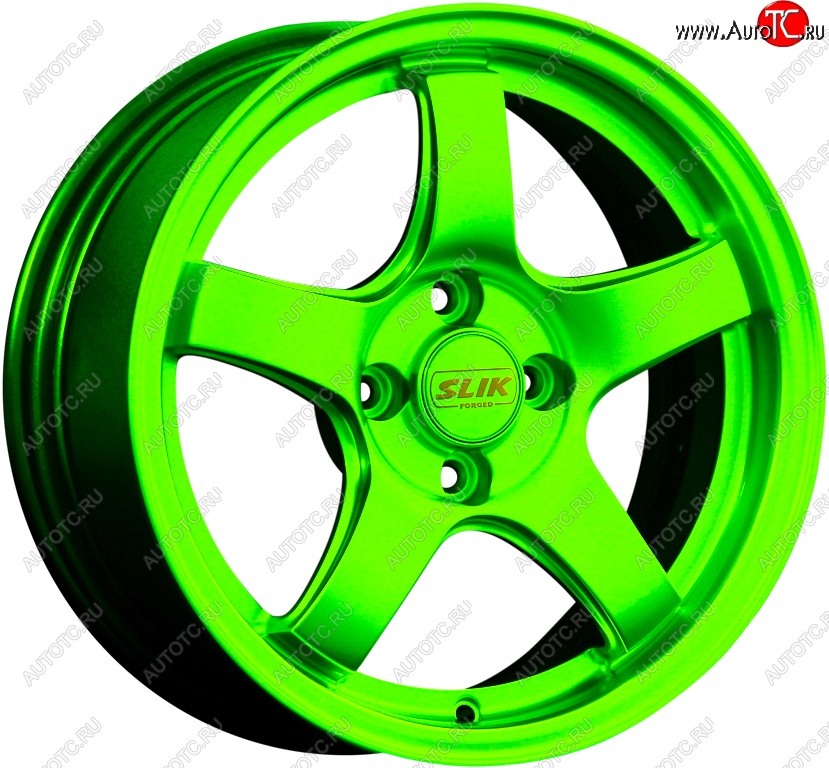 11 899 р. Кованый диск Slik Classic L-1843 6.5x15   (RAL 6038 ярко-зеленый (6038))  с доставкой в г. Кемерово