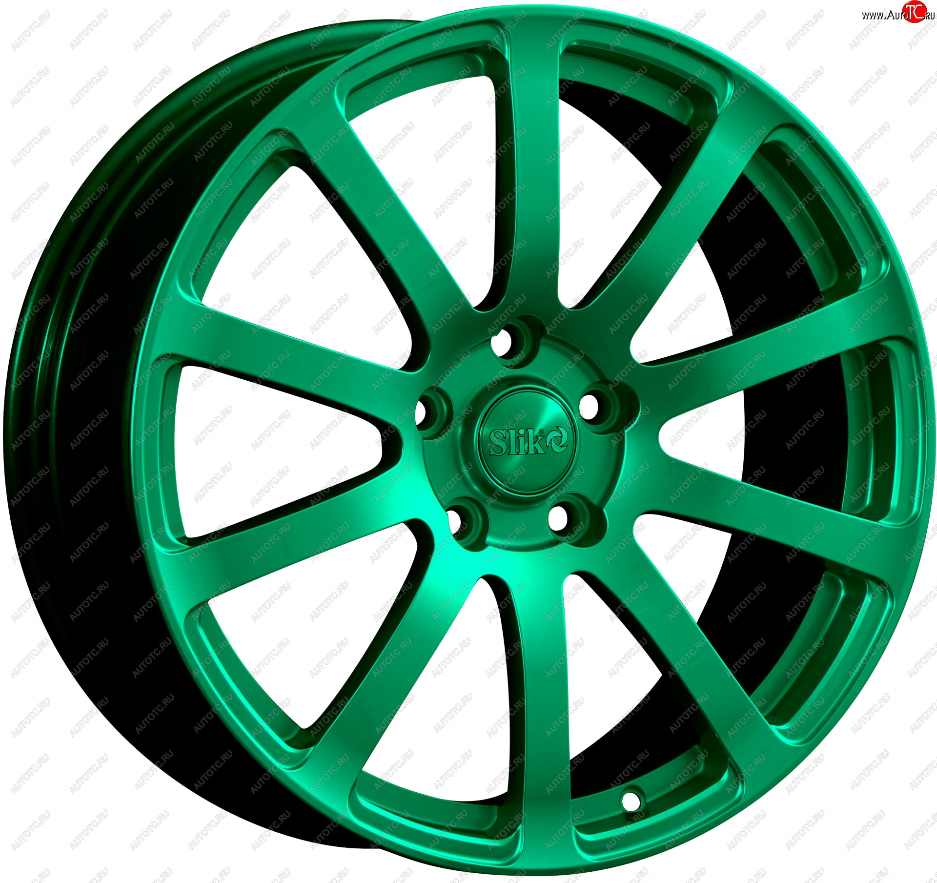 22 299 р. Кованый диск Slik PREMIUM L-812 8.0x18   (Candy изумрудно-зеленый (Candy Green))  с доставкой в г. Кемерово