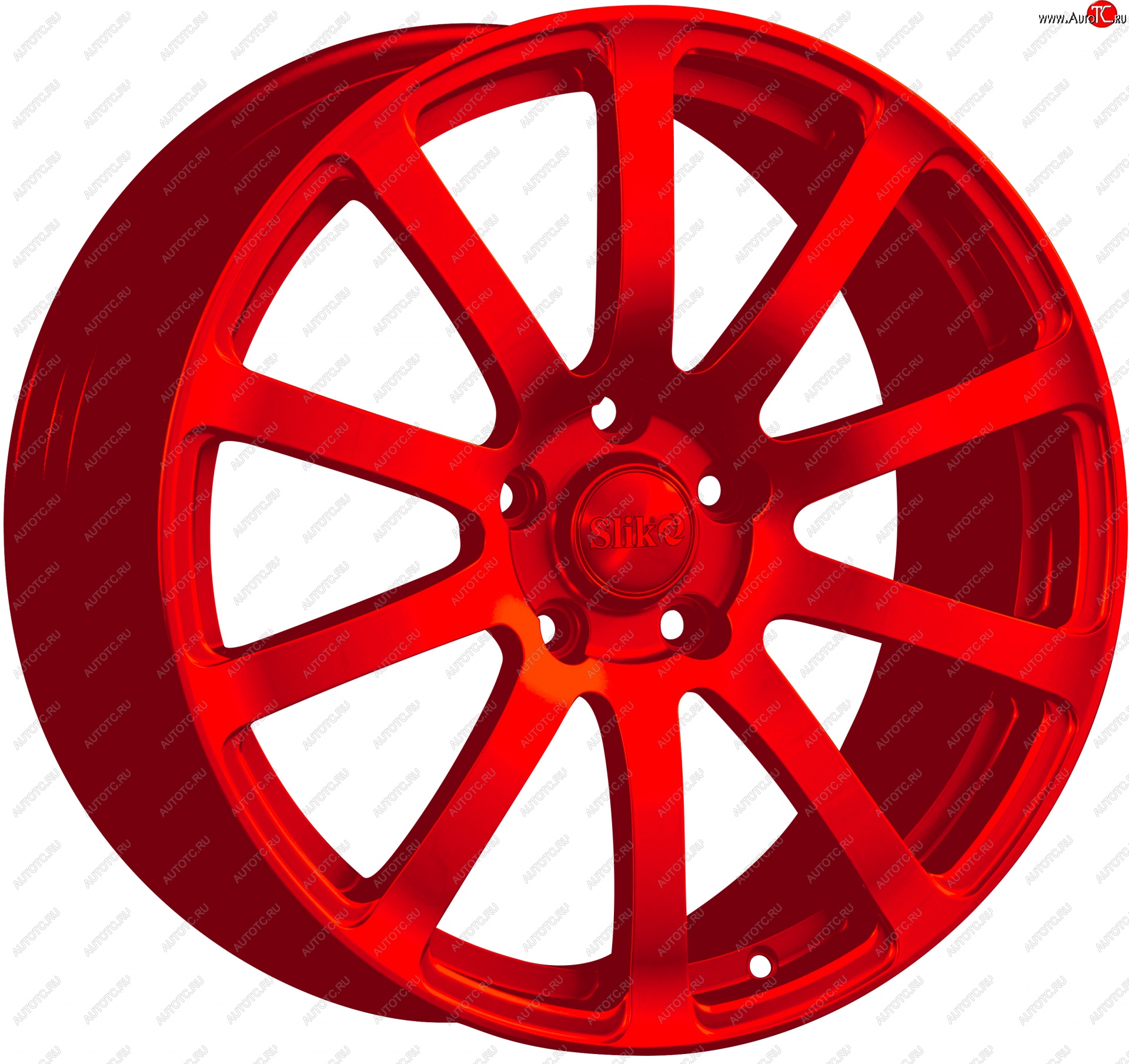 22 299 р. Кованый диск Slik PREMIUM L-812 8.0x18   (Красный (RED))  с доставкой в г. Кемерово