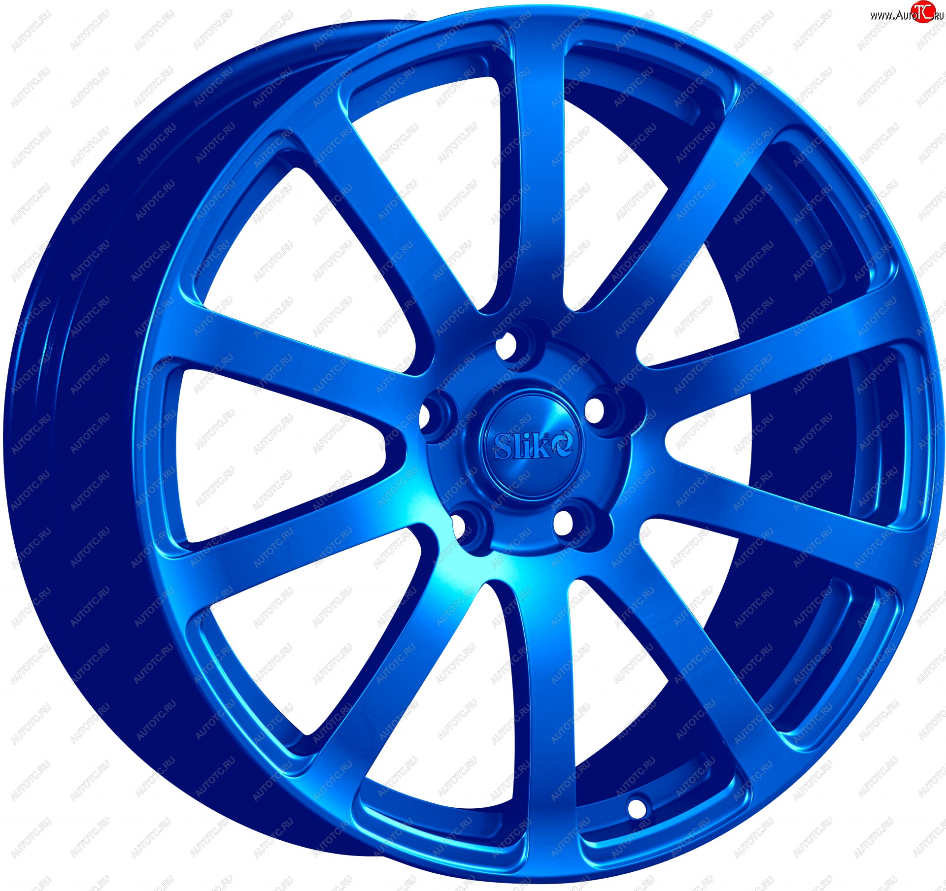 22 299 р. Кованый диск Slik PREMIUM L-812 8.0x18   (Candy синий (Candy BLUE))  с доставкой в г. Кемерово