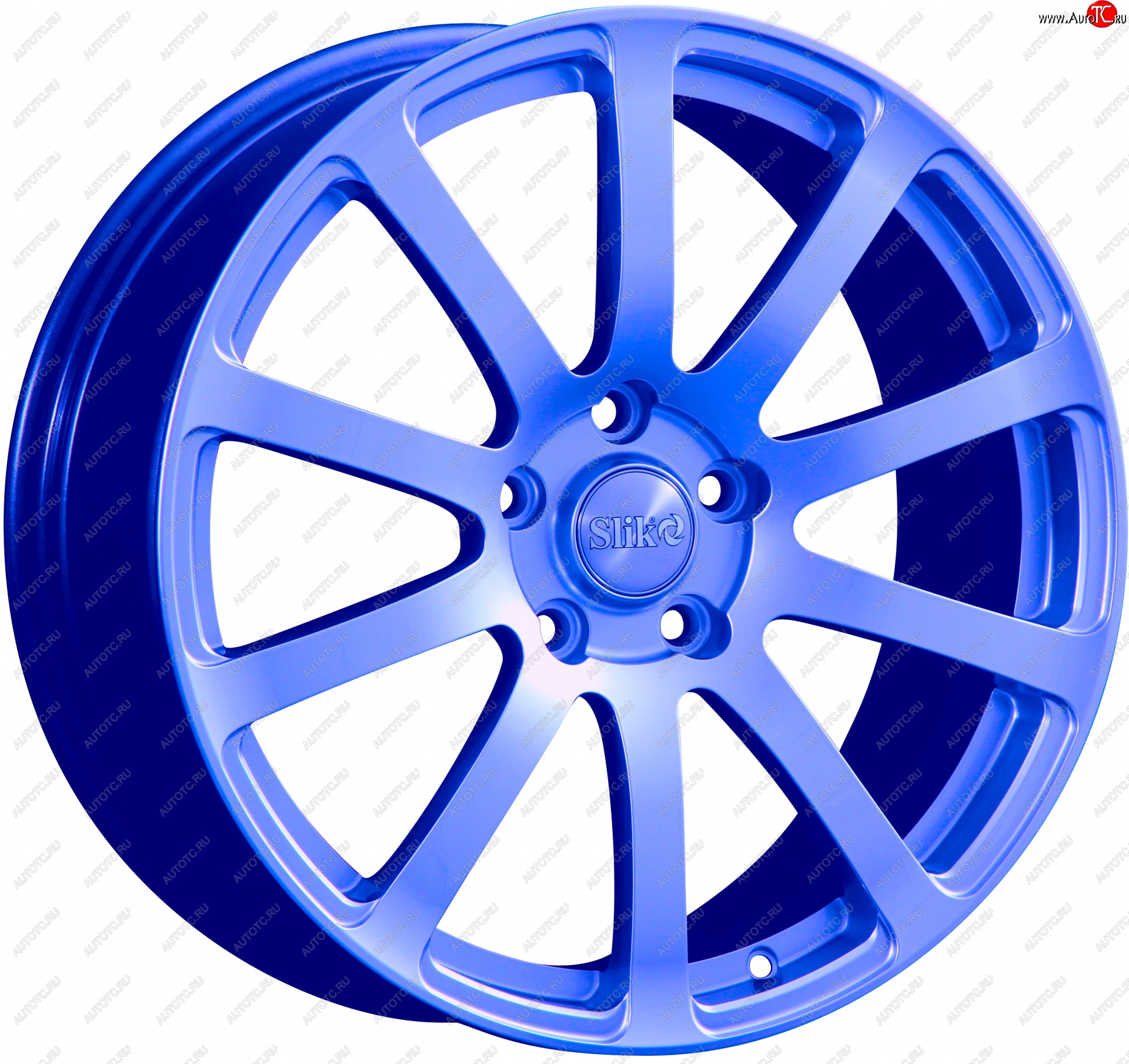 22 299 р. Кованый диск Slik PREMIUM L-812 8.0x18   (Синий (BLUE))  с доставкой в г. Кемерово