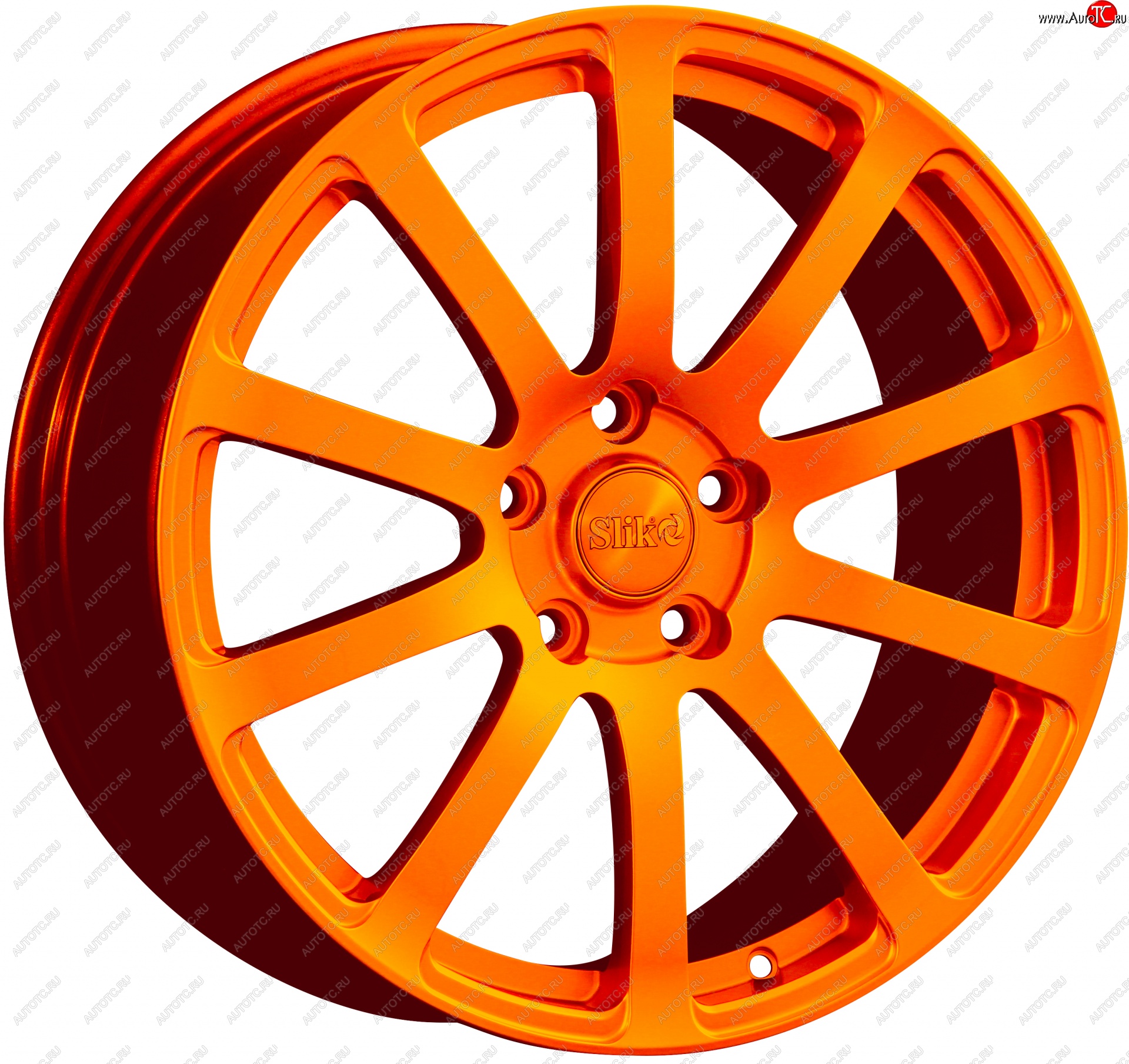 22 299 р. Кованый диск Slik PREMIUM L-812 8.0x18   (Ярко оранжевый (ORANGE))  с доставкой в г. Кемерово