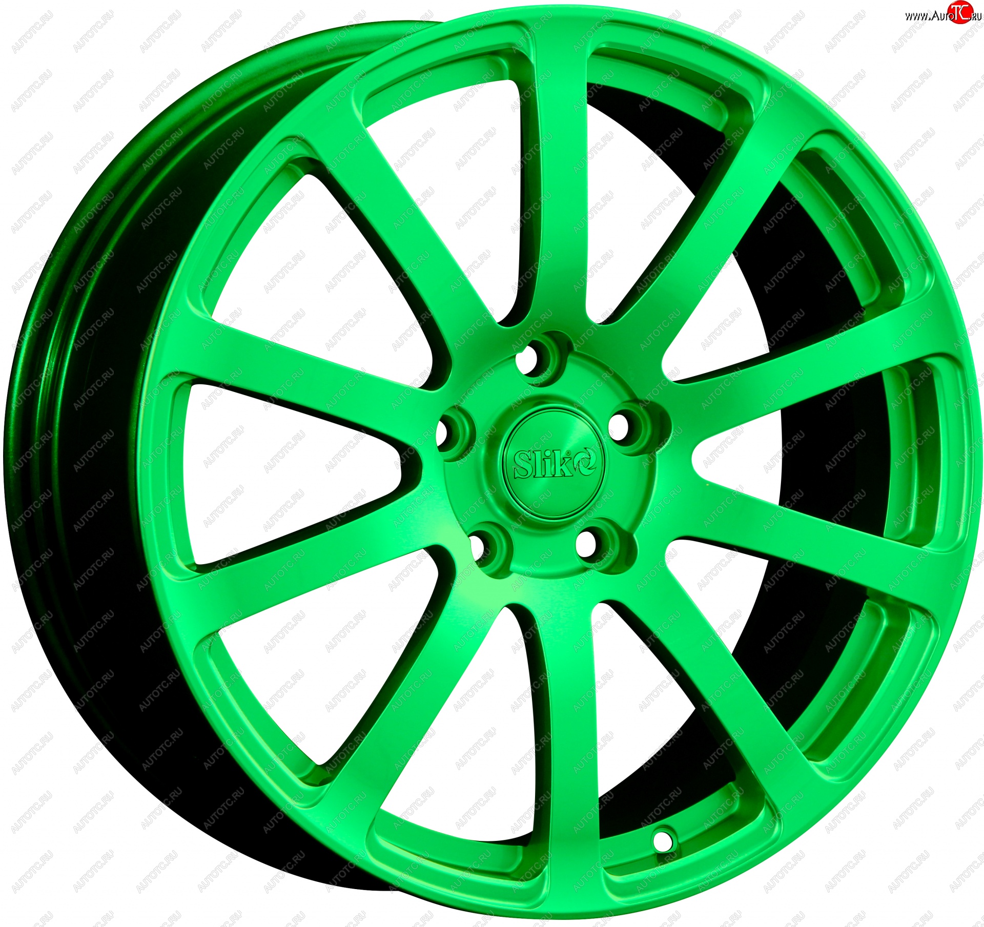 22 299 р. Кованый диск Slik PREMIUM L-812 8.5x18   (RAL 6038 ярко-зеленый (6038))  с доставкой в г. Кемерово