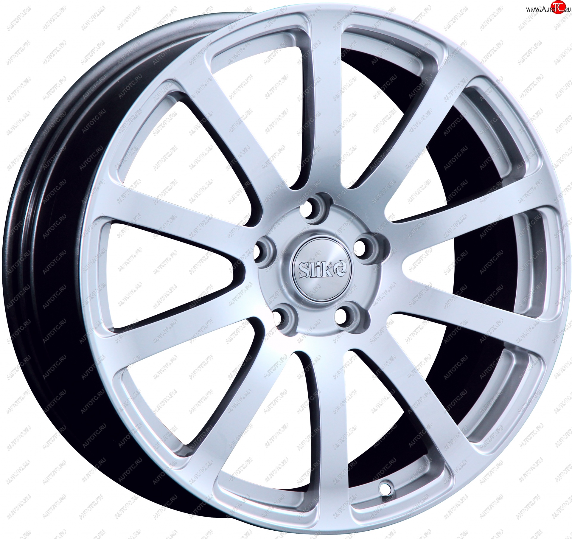 22 299 р. Кованый диск Slik PREMIUM L-812 8.5x18   (Ярко блестящее серебро (HPB))  с доставкой в г. Кемерово