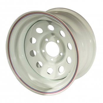 Штампованый диск OFF-ROAD Wheels (стальной усиленный, треугольник - белый). 10.0 x 15 