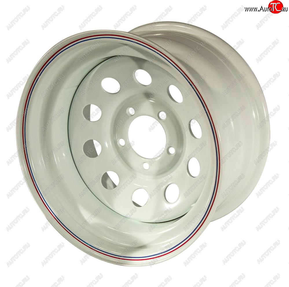 6 499 р. Штампованый диск OFF-ROAD Wheels (стальной усиленный, треугольник - белый). 10.0 x 15    с доставкой в г. Кемерово