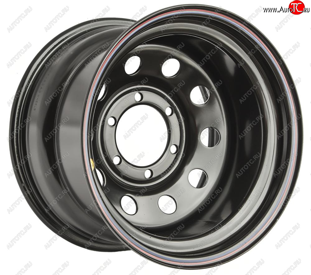 6 499 р. Штампованый диск OFF-ROAD Wheels (стальной усиленный, круг - черный). 10.0 x 15    с доставкой в г. Кемерово