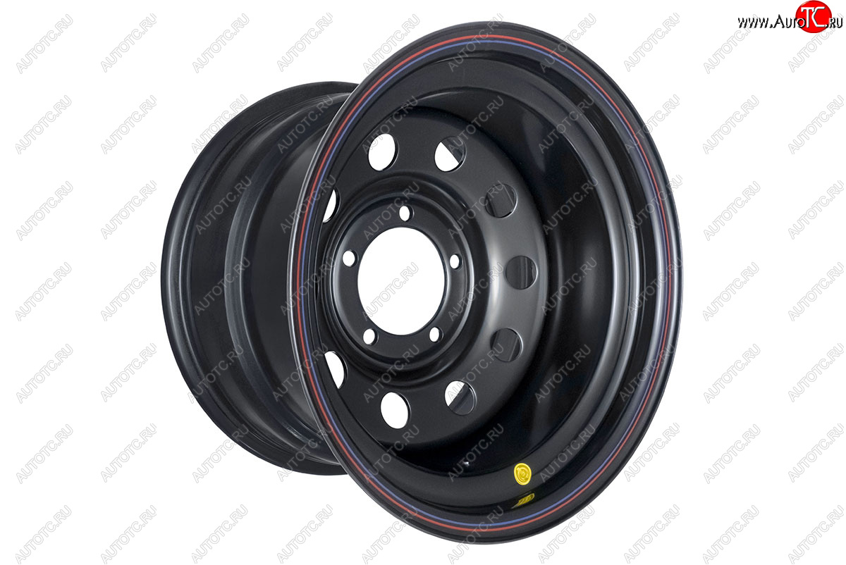 7 549 р. Штампованый диск OFF-ROAD Wheels (стальной усиленный, круг - черный). 10.0 x 16    с доставкой в г. Кемерово