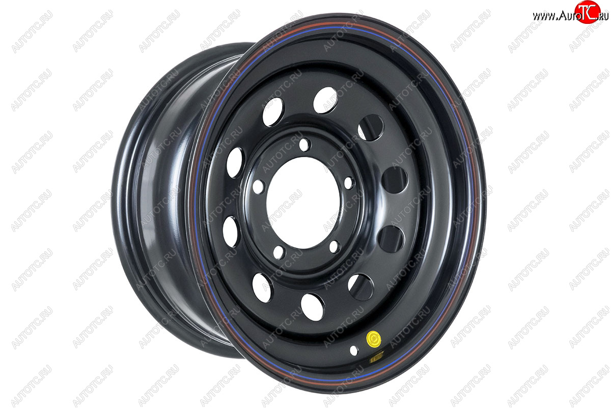 6 249 р. Штампованый диск OFF-ROAD Wheels (стальной усиленный, круг - черный). 7.0 x 16    с доставкой в г. Кемерово