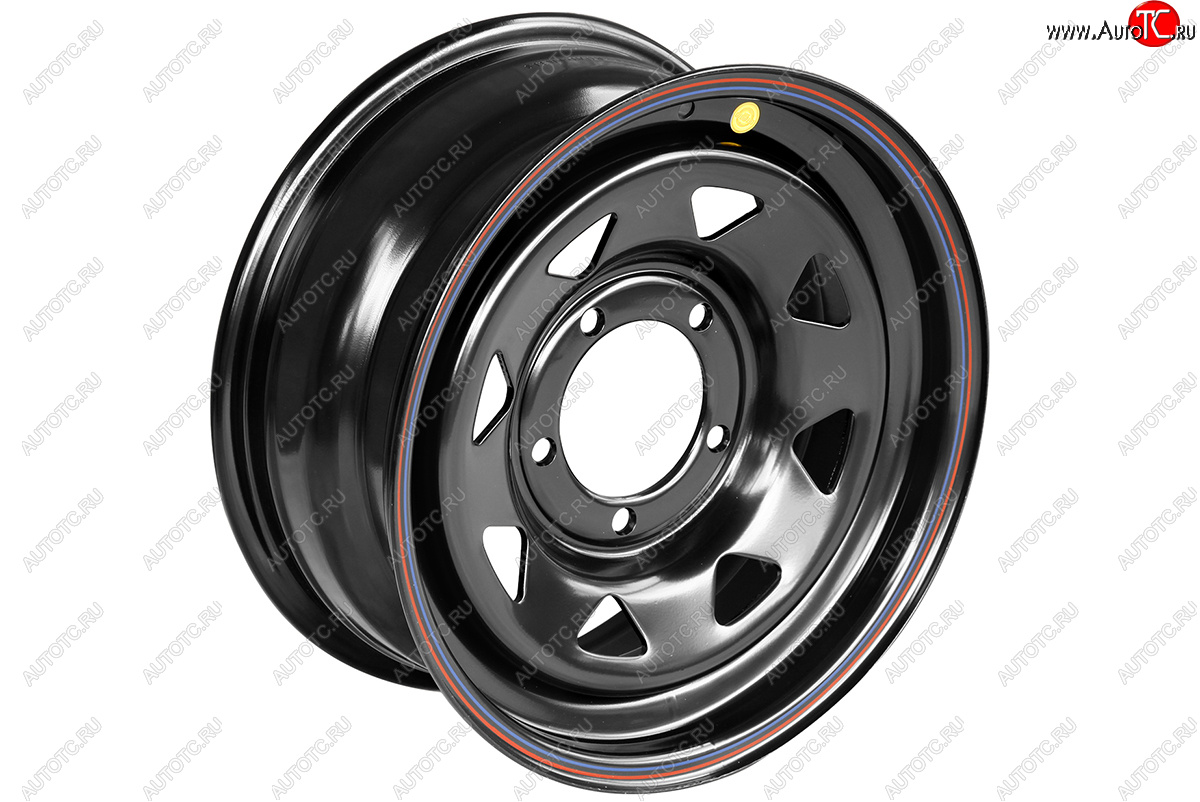 6 249 р. Штампованый диск OFF-ROAD Wheels (стальной усиленный, треугольник мелкий - черный). 7.0 x 16    с доставкой в г. Кемерово