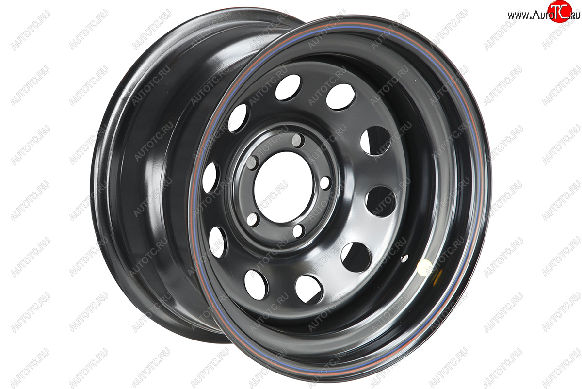 5 749 р. Штампованый диск OFF-ROAD Wheels (усиленный, круг) 8.0x15   (Цвет: черный)  с доставкой в г. Кемерово