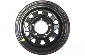 Штампованый диск OFF-ROAD Wheels (стальной усиленный, круг - черный). 8.0 x 15 