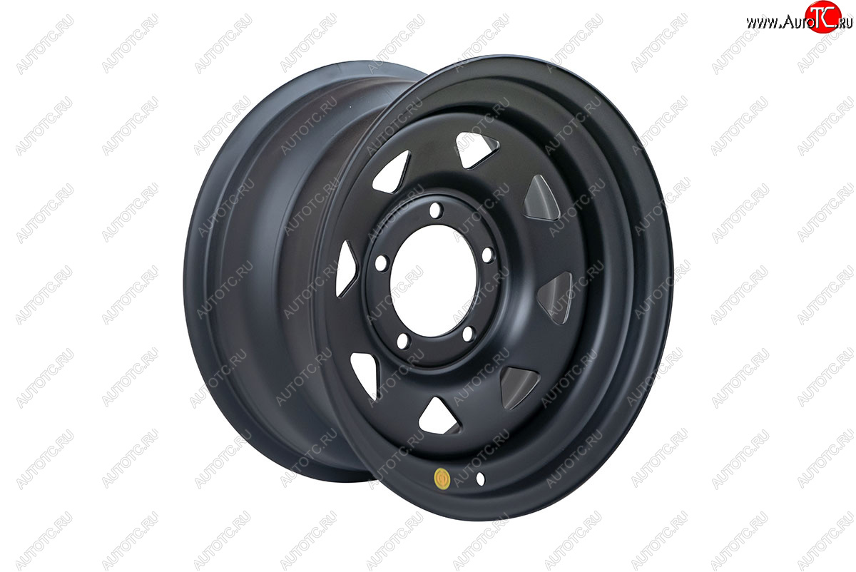 6 799 р. Штампованый диск OFF-ROAD Wheels (стальной усиленный, треугольник мелкий - черный матовый). 8.0 x 16    с доставкой в г. Кемерово