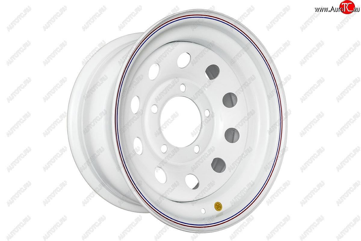 6 599 р. Штампованый диск OFF-ROAD Wheels (стальной усиленный, круг - белый). 8.0 x 16    с доставкой в г. Кемерово