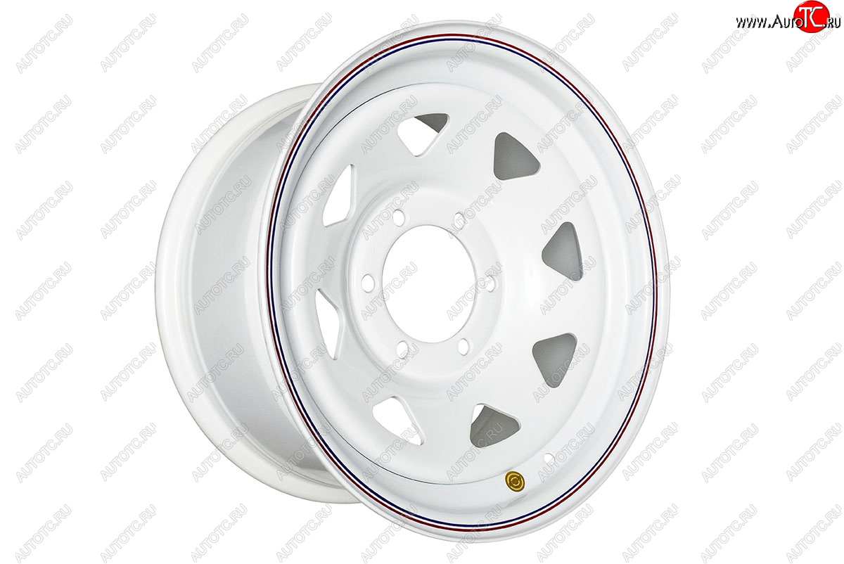 7 299 р. Штампованый диск OFF-ROAD Wheels (стальной усиленный, треугольник - белый). 8.0 x 16    с доставкой в г. Кемерово