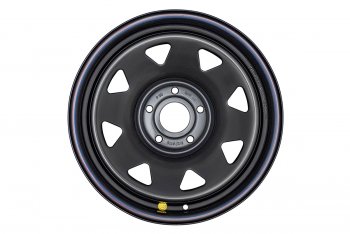 Штампованый диск OFF-ROAD Wheels (усиленный, треугольник мелкий) 8.0x17  (Цвет: черный)