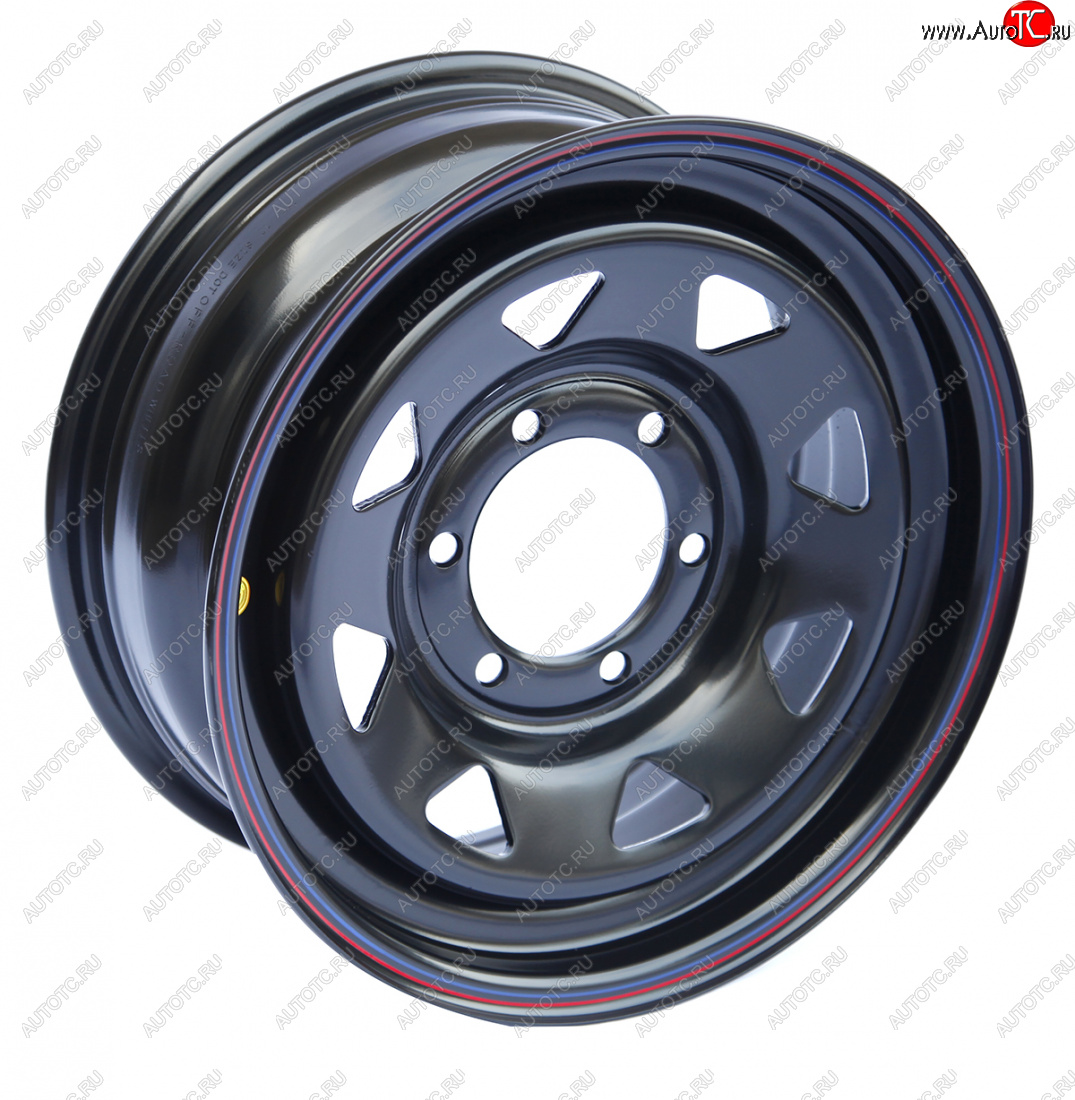 6 249 р. Штампованый диск OFF-ROAD Wheels (стальной усиленный, треугольник мелкий - черный). 7.0 x 16    с доставкой в г. Кемерово