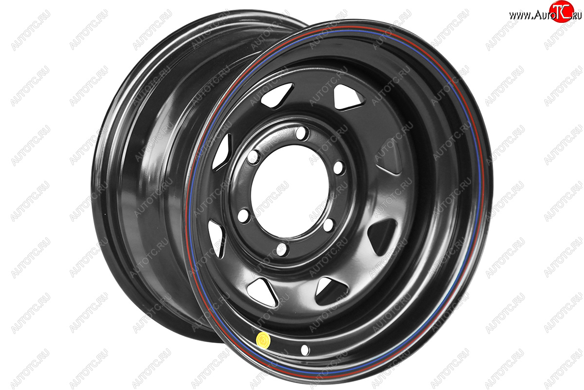 4 999 р. Штампованый диск OFF-ROAD Wheels (стальной усиленный, треугольник - черный). 8.0 x 15    с доставкой в г. Кемерово
