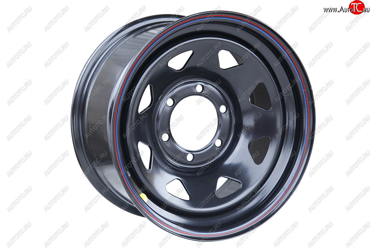 6 599 р. Штампованый диск OFF-ROAD Wheels (стальной усиленный, треугольник мелкий- черный). 8.0 x 16    с доставкой в г. Кемерово