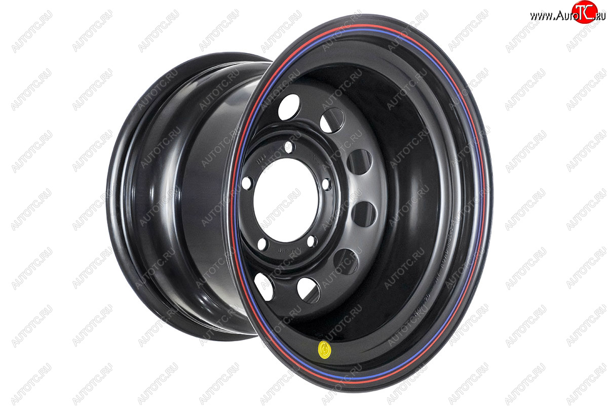 6 499 р. Штампованый диск OFF-ROAD Wheels (стальной усиленный, круг - черный). 10.0 x 15    с доставкой в г. Кемерово
