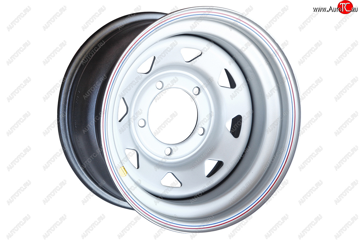 4 399 р. Штампованый диск OFF-ROAD Wheels (стальной усиленный, треугольник мелкий - серебристый). 8.0 x 15    с доставкой в г. Кемерово