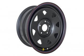 Штампованый диск OFF-ROAD Wheels (усиленный, треугольник мелкий) 8.0x17  (Цвет: черный)
