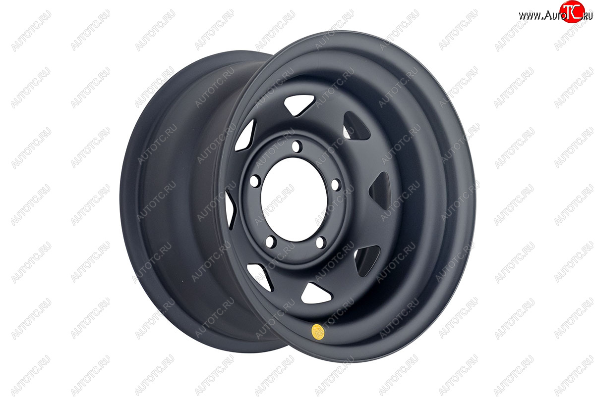 6 599 р. Штампованый диск OFF-ROAD Wheels (стальной усиленный, треугольник мелкий - черный матовый). 8.0 x 15    с доставкой в г. Кемерово