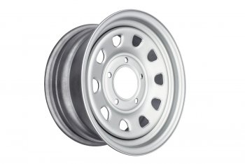 5 999 р. Штампованый диск OFF-ROAD Wheels (усиленный, треугольник мелкий) 7.0x15   (Цвет: серебристый)  с доставкой в г. Кемерово. Увеличить фотографию 2