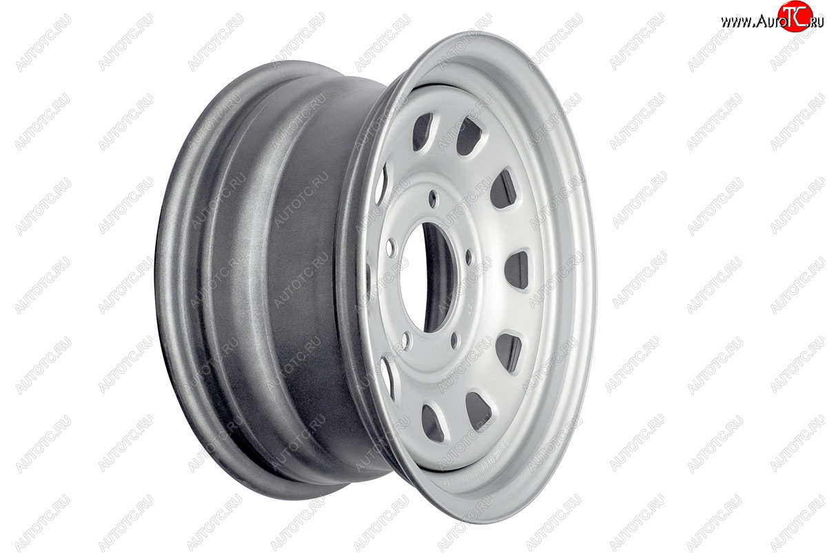 5 999 р. Штампованый диск OFF-ROAD Wheels (усиленный, треугольник мелкий) 7.0x15   (Цвет: серебристый)  с доставкой в г. Кемерово
