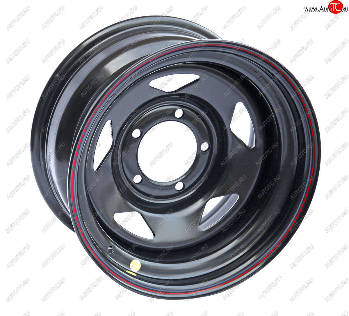 5 949 р. Штампованый диск OFF-ROAD Wheels (стальной усиленный, треугольник - черный). 8.0 x 15    с доставкой в г. Кемерово