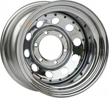 Штампованый диск OFF-ROAD Wheels (стальной усиленный, круг - хром). 10.0 x 15 