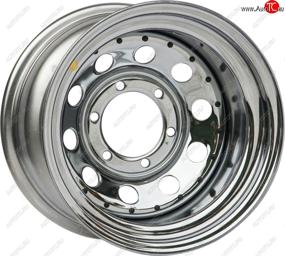 6 199 р. Штампованый диск OFF-ROAD Wheels (стальной усиленный, круг - хром). 10.0 x 15    с доставкой в г. Кемерово