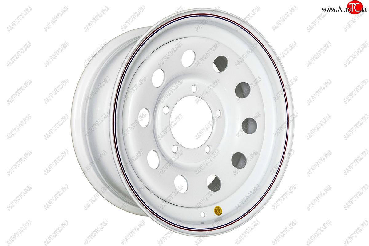 6 249 р. Штампованый диск OFF-ROAD Wheels (стальной усиленный, круг - белый). 7.0 x 16    с доставкой в г. Кемерово