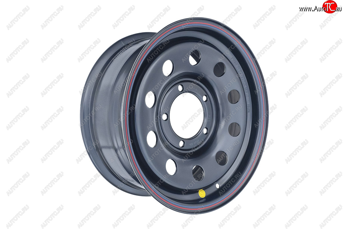 6 249 р. Штампованый диск OFF-ROAD Wheels (стальной усиленный, круг - черный). 7.0 x 16 Уаз Буханка 452 2206 микроавтобус (1965-2025) 5x139.7xDIA110.0xET25.0 