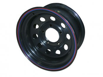 6 279 р. Штампованый диск OFF-ROAD Wheels (усиленный, круг) 7.0x16 Suzuki Jimny JB23/JB43 1-ый рестайлинг (2002-2012) 5x139.7xDIA105.0xET25.0 (Цвет: черный). Увеличить фотографию 1