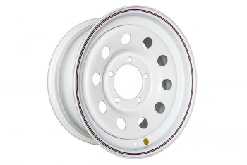 Штампованый диск OFF-ROAD Wheels (стальной усиленный, круг - белый). 8.0 x 15 