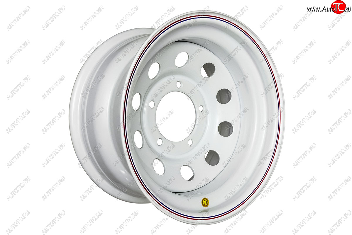 4 999 р. Штампованый диск OFF-ROAD Wheels (стальной усиленный, круг - белый). 8.0 x 15    с доставкой в г. Кемерово