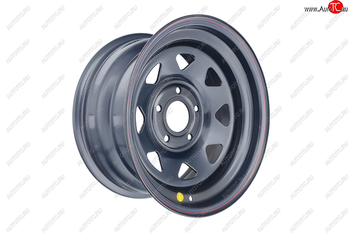 6 599 р. Штампованый диск OFF-ROAD Wheels (усиленный, треугольник) 8.0x16   (Цвет: черный)  с доставкой в г. Кемерово