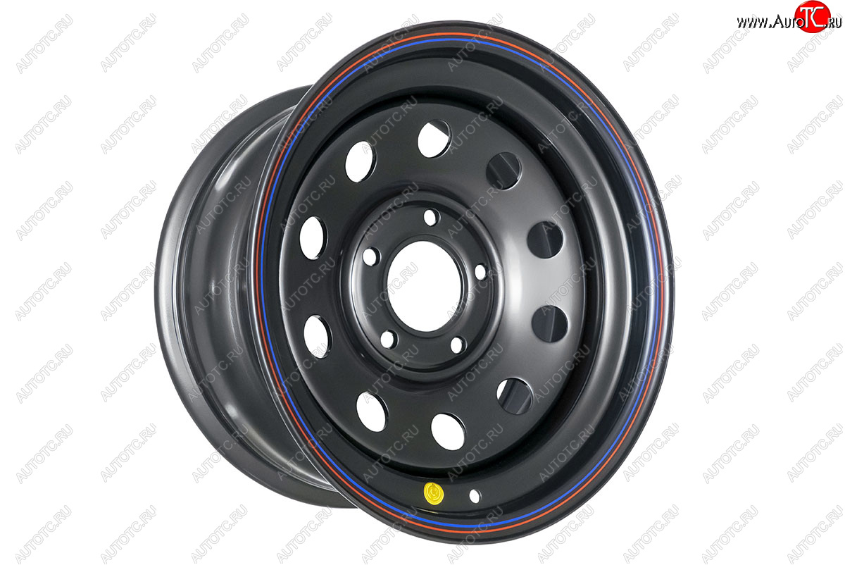 6 599 р. Штампованый диск OFF-ROAD Wheels (усиленный, круг) 8.0x16   (Цвет: черный)  с доставкой в г. Кемерово