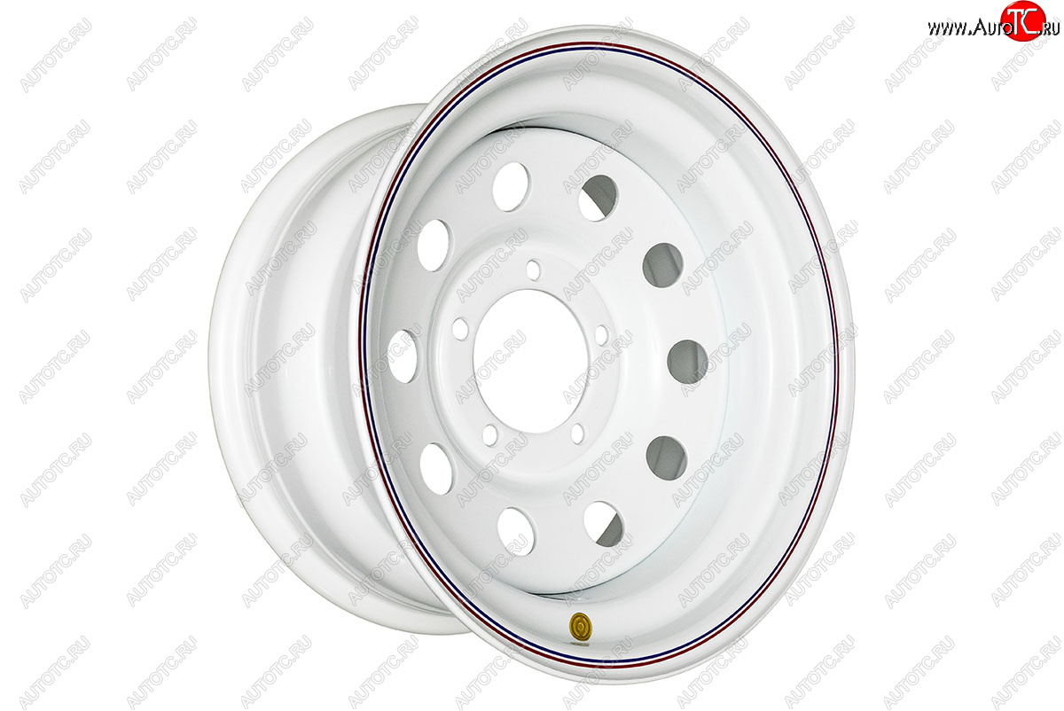 6 799 р. Штампованый диск OFF-ROAD Wheels (стальной усиленный, круг - белый). 8.0 x 16    с доставкой в г. Кемерово