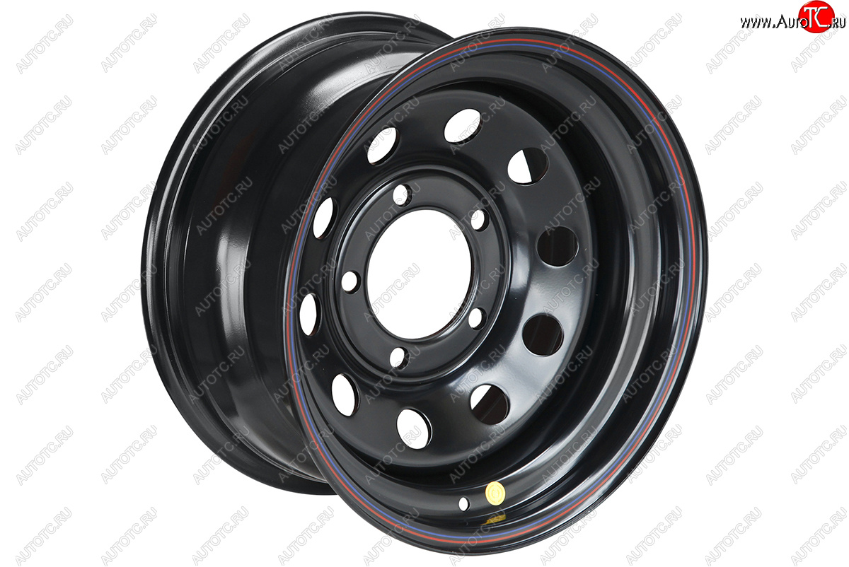 6 649 р. Штампованый диск OFF-ROAD Wheels (стальной усиленный, круг - черный). 8.0 x 16    с доставкой в г. Кемерово