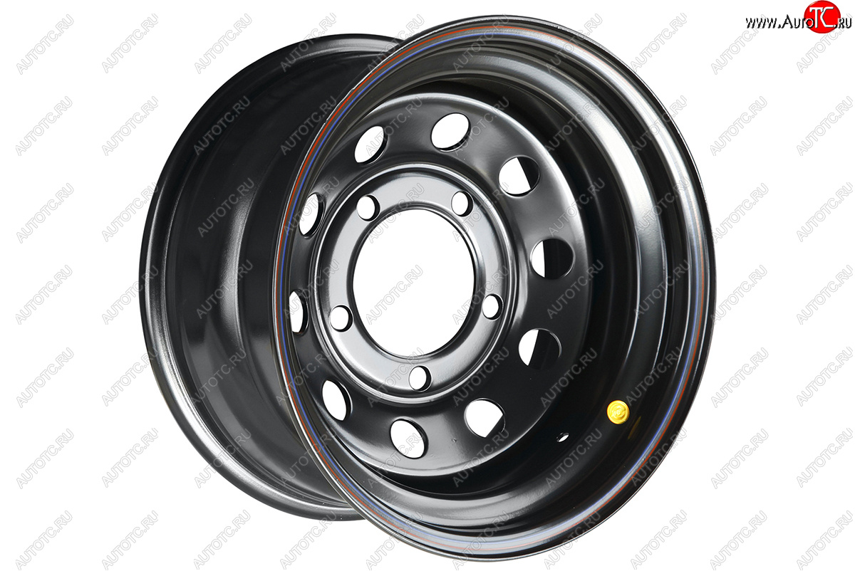 6 599 р. Штампованый диск OFF-ROAD Wheels (усиленный, круг) 8.0x16   (Цвет: черный)  с доставкой в г. Кемерово